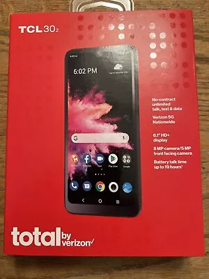 Total By Verizon TCL 30Z Prepaid Smartphone 32GB 6.1” HD+ 8MP Brand New • $39.88