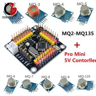 MQ-2 3 4 5 6 7 8 9 135 Gas Detection Alarm Sensor Module+Pro Mini 5V Controller • $22.99