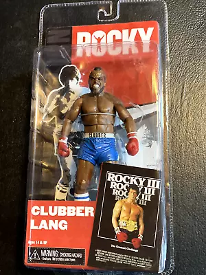 NECA Toys ROCKY III Movie Clubber Lang 7” Action Figure Blue Trunks Mr. T - READ • $74.99