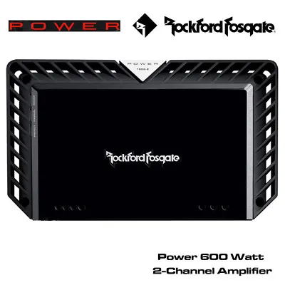 Rockford Fosgate Power T600-2 - 2-Channel Amplifier 600 Watts Speaker Or Sub Amp • £469