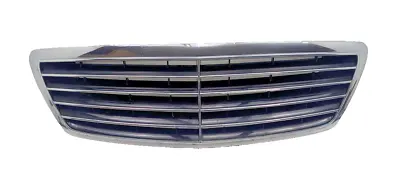 2003-06 Mercedes W220 S430 S500 S55 Front Radiator Hood Center Grill Grille OEM • $62.03