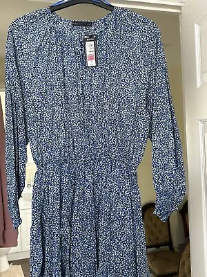 Brand New With Tags M&S Womens Clothing Floral Print Dress Size 22 • £21