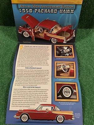 Danbury Mint  The 1958 Packard Hawk  Brochure!.                  • $9.95