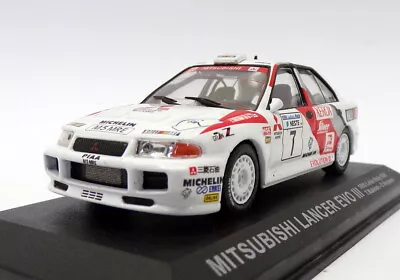 Altaya 1/43 Scale AL31319F - Mitsubishi Lancer Evo III - 1000 Lakes Rally 1996 • $25.25