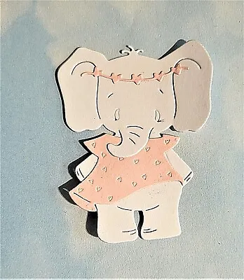 Die Cut Cuts Card Topper Elephant X 4  ** Choice Of Colour ** Baby Birthday • £2.75