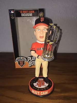 2010 Matt Cain World Series Trophy SF San Francisco Giants Bobblehead Orange NEW • $50