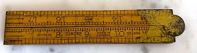 Vintage Rabone Boxwood & Brass Folding Ruler No. 2550 24  • $5