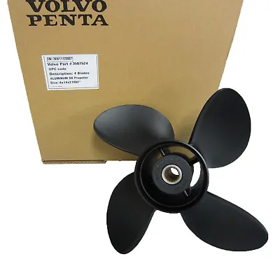 Volvo Penta New OEM Aluminum 4-Blade RH Propeller 14.5x21P 3587524 • $288.99