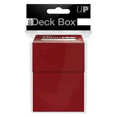 Ultra PRO Deck Box Red | Pokemon YuGiOh MTG TCG | Fits 80 Sleeved Cards • £5.39