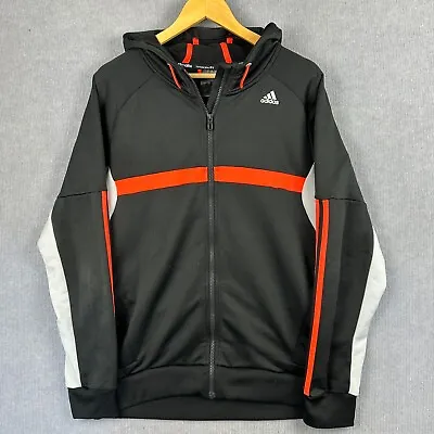 $24.95 • Buy Adidas Climate Long Sleeve Hooded Jacket Mens Size Large Black
