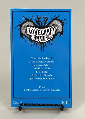 Lovecraft Annual No 4 2010 S. T. Joshi Hippocampus Press Horror Scholarship • $20