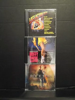 3 Of The Best Movie Soundtrack CDs Buffy Vampire Slayer Last Action Hero Rock • $15.29