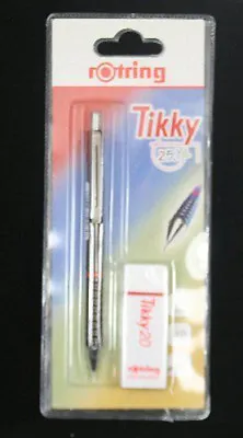 £2.99 • Buy Rotring TIKKY Pencil 0.7 FREE ERASER Burgundy New