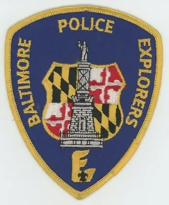 Maryland Md Baltimore Police Explorers Nice Shoulder Patch Sheriff • $5.99