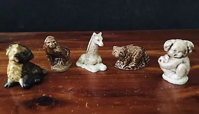 Wade England Ceramic Miniature Animal Lot Koala Bear Raccoon Dog Giraffe Gorilla • $9.99