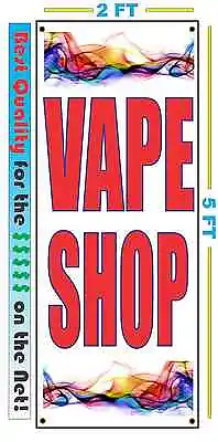 VAPE SHOP VERTICAL SMOKE Banner Sign NEW  • $22.45