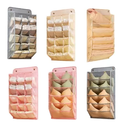 15/5 Grids Bra Underwear Storage Box Bedroom Dormitory Window Wall Organizer • £8.48