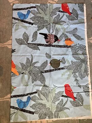 IKEA Sweden Fabric Malin Akerblom 2010 Fabric Panel Birds 60” X 43.5” • £32.30