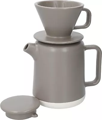 La Cafetière Seville Ceramic Pour Over Coffee Set 4 Cup Gift Boxed Cream • £19.99