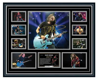 Foo Fighters Dave Grohl Kurt Cobain Nirvana Signed Photo Limited Edition Framed • $129.99
