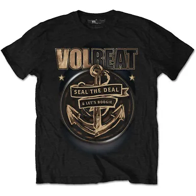 £15.99 • Buy VOLBEAT -  Unisex T- Shirt -   Anchor   - Black  Cotton 
