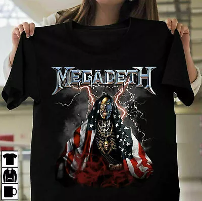 New United Abominations Megadeth Band Shirt Classic Black Unisex S-5XL • $16.99