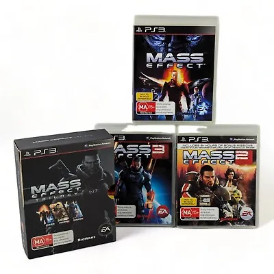 Mass Effect Trilogy 1 2 3 - PlayStation 3 (PS3) - Complete • $35.88