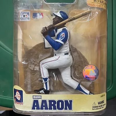 MLB Cooperstown Collection Hank Aaron Atlanta Braves Figure McFarlane NIB 2008 • $6.50