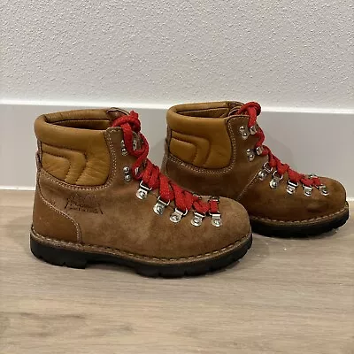 Kinney Colorado Mountaineering Hiking Boots  Made In Italy Vibram VTG Sz 6 Woman • $35