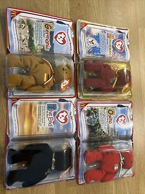 VINTAGE Ty Beanie Babies ~ McDonalds Bears ~ OsitoMillenium Germania &End Bear • £10