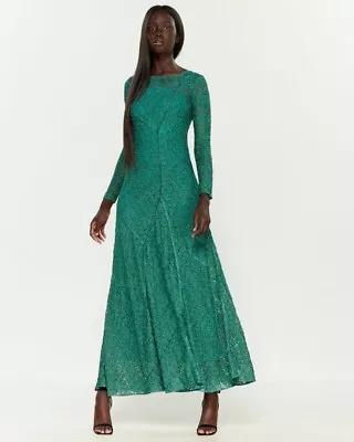 $2485 New Missoni Dress Long Maxi Evening Gown Metallic Blue Green Knit 42 4 6 8 • $745