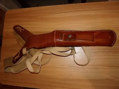 Vintage Bianchi Leather Suede Handgun Holster X15 Large  Good Shape Price • $39.99