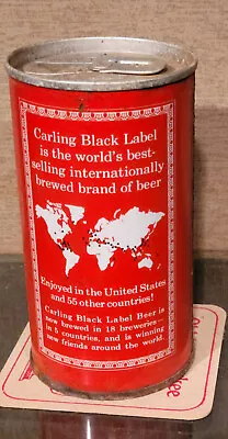 1964 Bttm Open Carling Black Label U Tab Top Beer Can Baltimore Maryland 9 State • $8