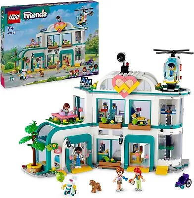 LEGO Friends Heartlake City Hospital 42621 Helicopter Building Set For Kids 7+ • $175.10