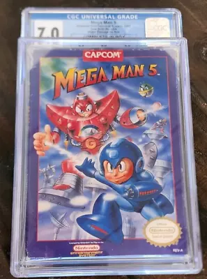 Mega Man 5 NES CIB Graded 7.0 CGC • $799.99