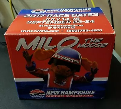 Nib Bobblehead Milo The Moose Mascot New Hampshire Motor Speedway Nhms Nascar • $16.99