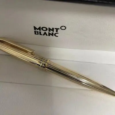 New Authentic Montblanc 2866 Meisterstuck Ballpoint Gold Star Pen 164P • $95