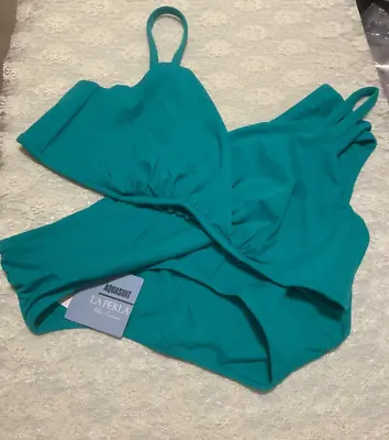 La Perla Aquasuit Bikini Swimsuit 52 16 Underwire Cups Green • $124.99