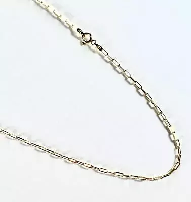 Clip Chain 2 By 5mm. Vermeil- 14k Gold Plated Over Sterling Silver 7 To 24 Inch • $12.99