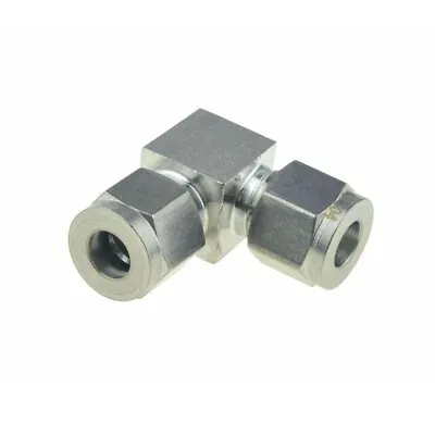 6mm SUS 304 Compression Elbow Pipe Tube Fitting Connector Adapter Oil Fuel • £2.69