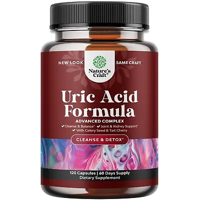 $26.99 • Buy Herbal Uric Acid Cleanse And Detox - Essential Daily Kidney Cleanse