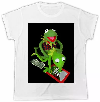 Kermit Muppet Cocaine Sex T-shirt Tv Movie Poster Unisex Cool Funny Tee Retro • $7.39