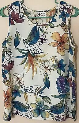 MAGGIE SWEET Women’s Sleeveless Top Made In USA Floral Size Small • $7.49
