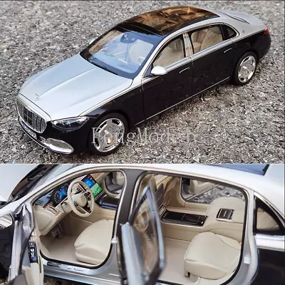 1:18 Scale NOREV Mercedes-Benz Maybach S680 2021 Diecast Car Model Black&Silver • $154.66