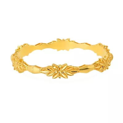 22K Floral Style Connnections Gold Bangle For Women By Senco Gold • $3950.20