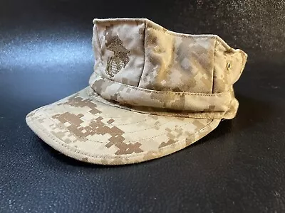 Vintage Used USMC Marine Corps Garrison Desert Marpat 8-Point Utility Cover Hat • $22