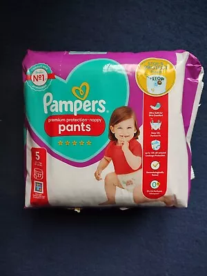 Pampers Premium Protection Nappy Pants Size 5 12-17kg - FREEPOST UK 27 Nappies • £10