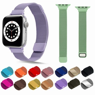 $13.04 • Buy For Apple Watch Strap Series SE 6/5/4 Magnetic Milanese Loop Band 38/40/42/44mm