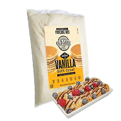 OldSoul Poffertjes Mix | Vanilla | GLUTEN FREE & VEGAN | 5 Lbs | 700 Pancakes • $39.99