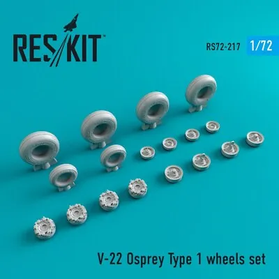1/72 Reskit RS72-0217 V-22 Osprey Wheels Set (Type 1) • $15